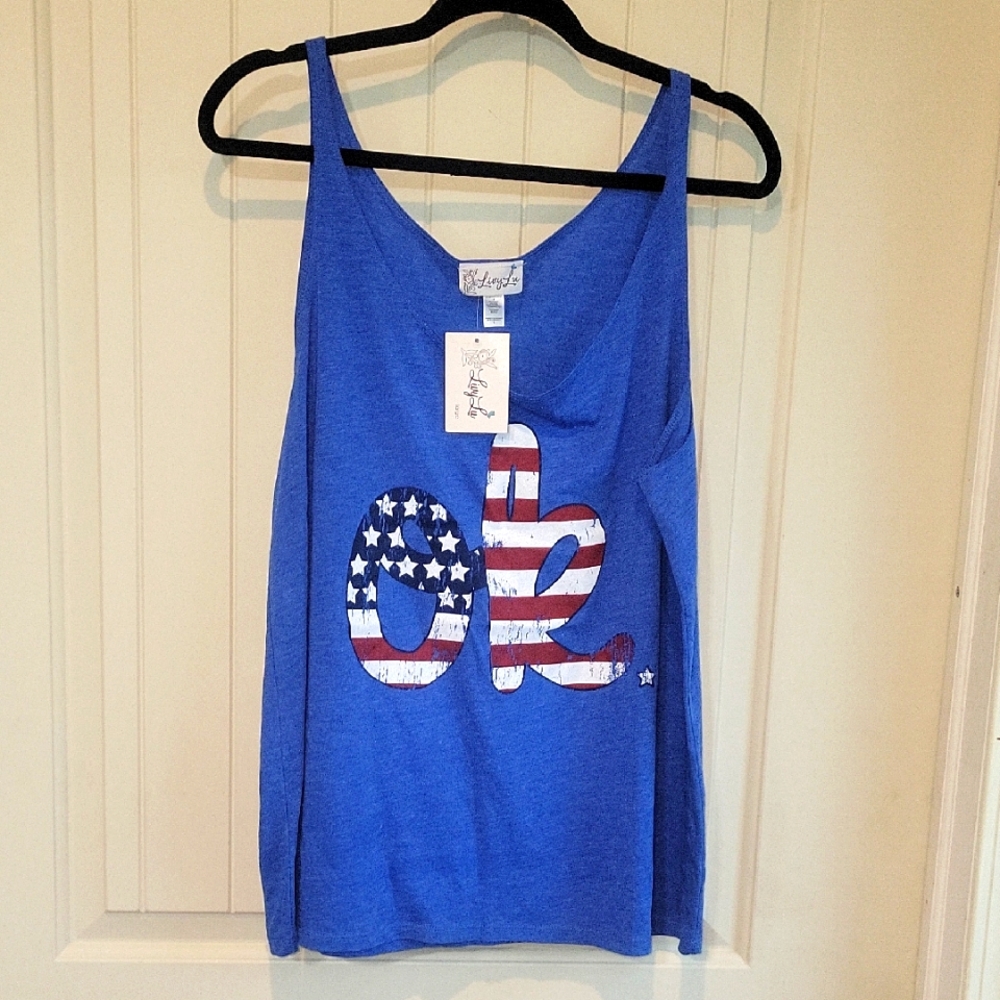 NWT OKLAHOMA PATRIOTIC TANK